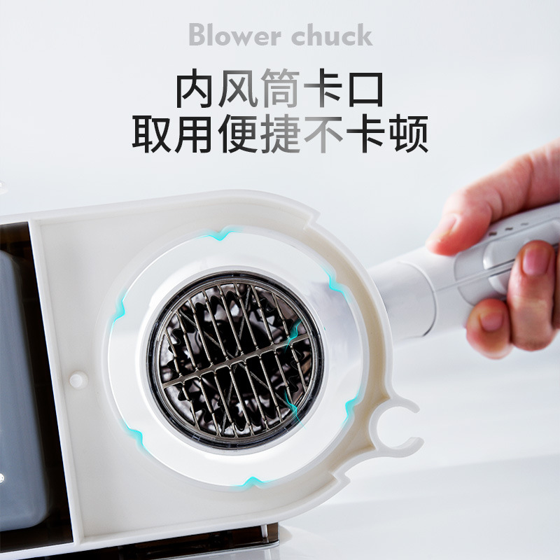 Baño Secador de Pelo rack de almacenamiento rack Punch-libre montado en la pared Secador de Pelo secador de pelo rack de almacenamiento de baño rack