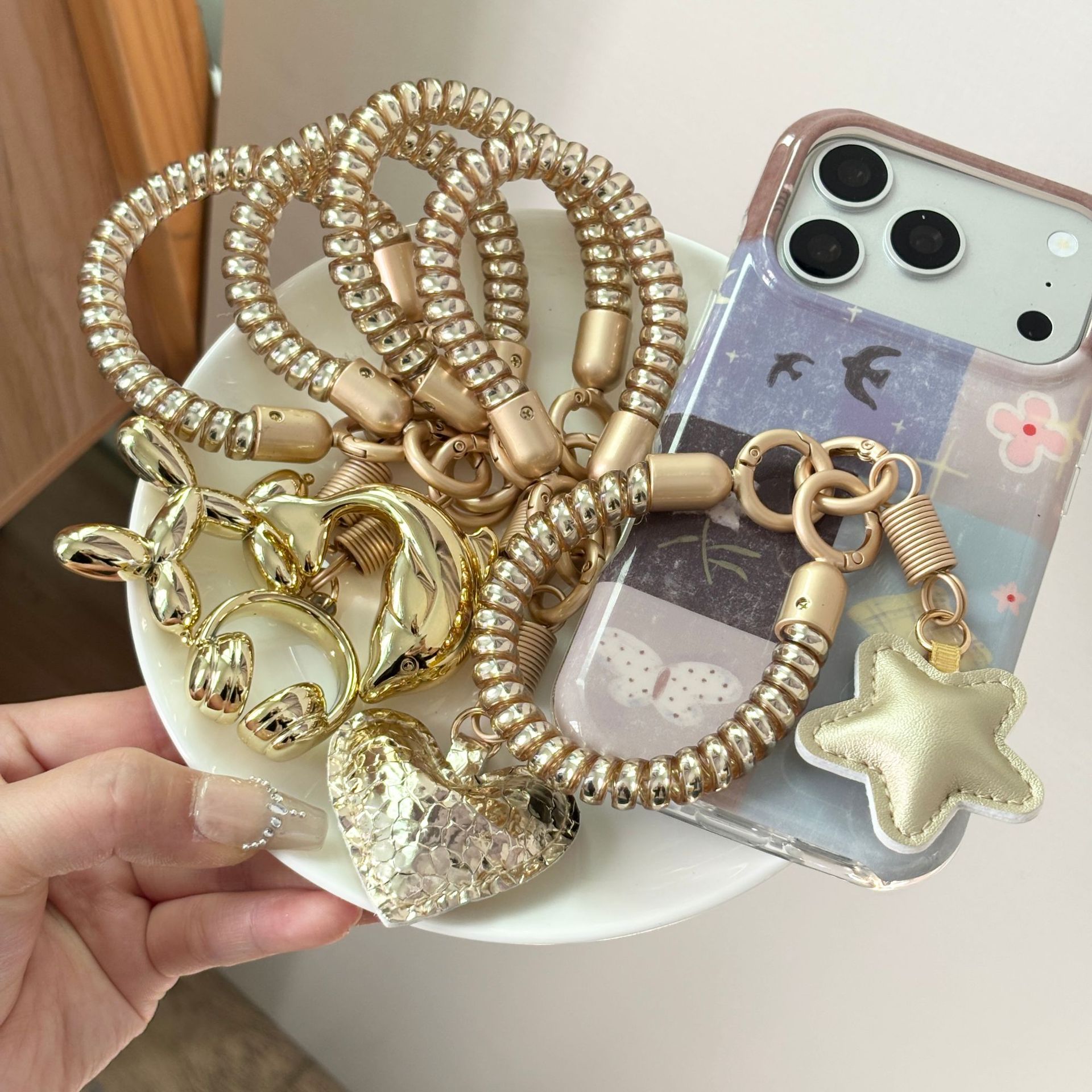 Elite telephone, chain, mobile phone protection, elastic short strap, Reins leash, anti-theft