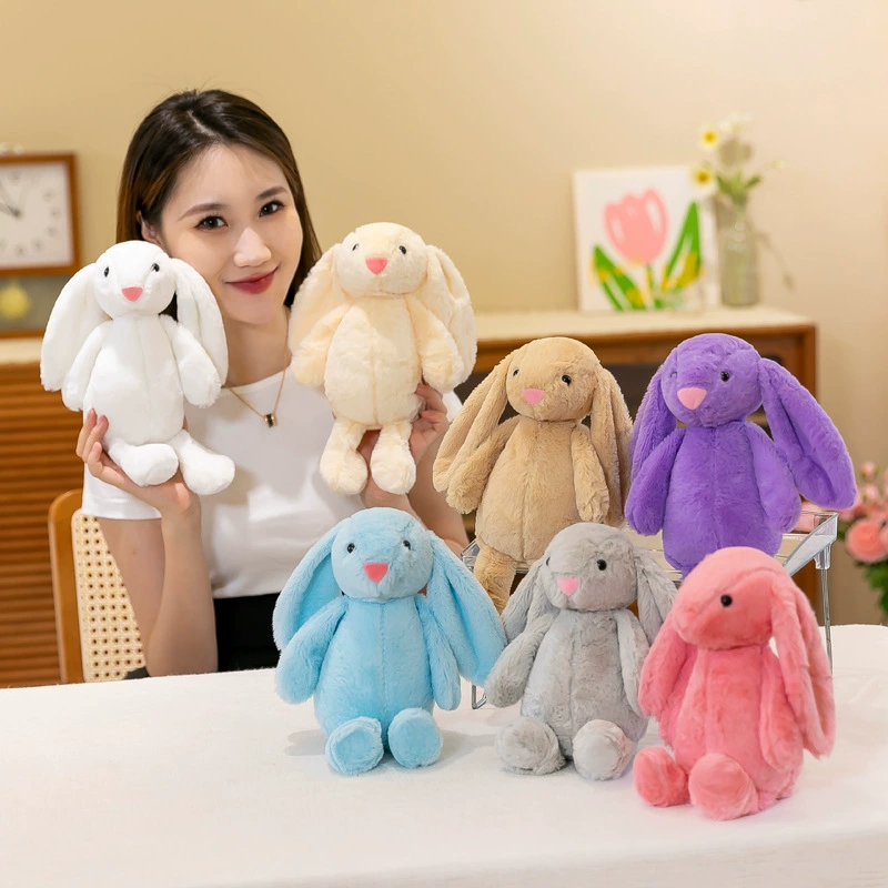 Внешняя торговля Cute Bunny плюшевая игрушка кукла Пасхальный кролик кукла восьмидюймовая захватная машина Кукла оптом