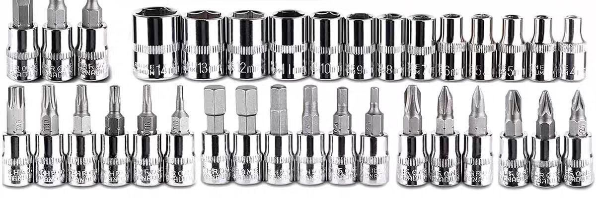 46-piece set of small ratchet wrenches, repair tool set, combination car repair socket, screwdriver, home appliance repair