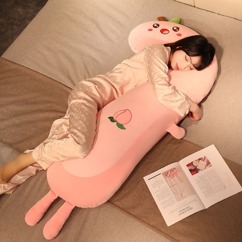 床上毛绒玩具女生睡觉抱长条专用着枕着牛油果腿可夹公仔抱抱|undefined