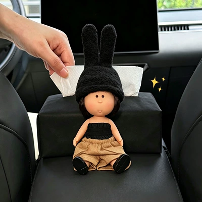 Car tissue box/set, Potato Sister Car Tissue Box