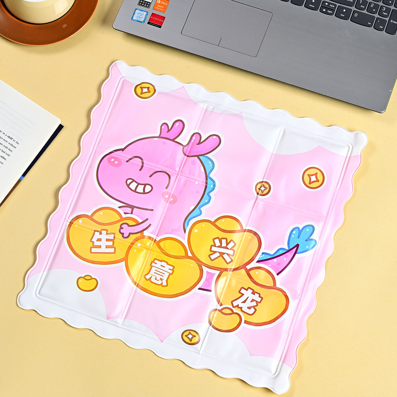 New Ice Pads for Summer, Cooling Products for Students, Ice Crystal Car Cartoon Gel Seat Cushions, Pvc Ice Seat Cushions Wholesale
