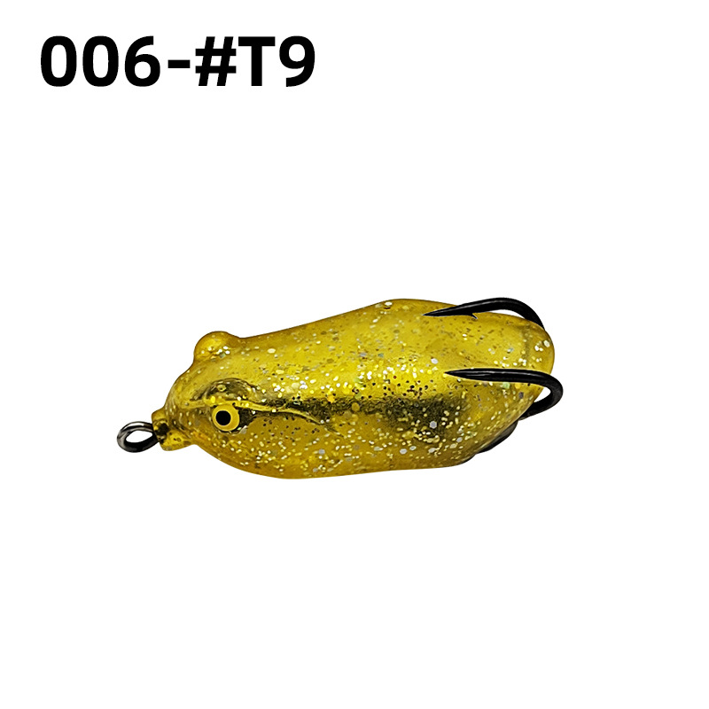 Doble gancho trueno rana trueno cebo fuerte pesca de agua dulce pescado negro lua cebo falso biónico rana cebo suave trueno rana cebo falso 6cm13.5g