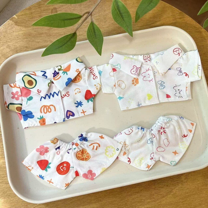 [Baby Clothes Accessories] First, Second and Third Generation Labubu Baby Clothes Graffiti Puzzle Baby Clothes Decoration Labubu Dress-Up Baby Clothes
