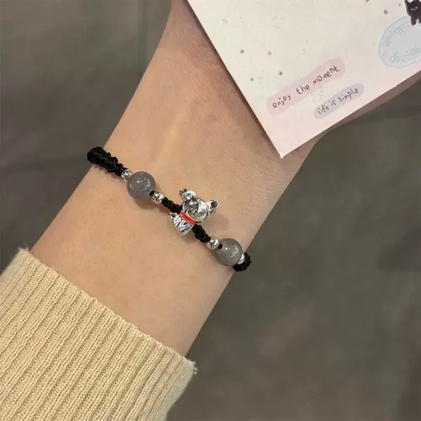 New Line Dog New Chinese Couple Hand Rope Puppy Hand Rope for Girlfriend Birthday Gift High Color Value Accessories
