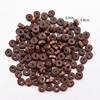 Deep coffee separated wooden beads 300 pieces/bag