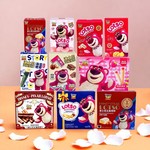 迪士尼草莓熊7层威化马卡龙饼干果冻蛋卷盒装生日61儿童周岁礼盒