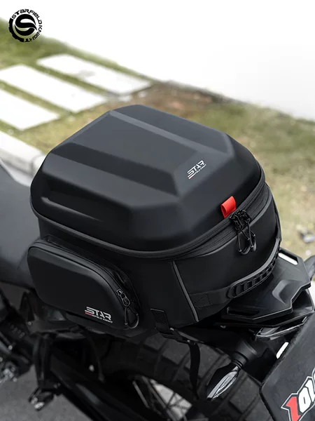 Star Rider Motorcycle Rear Seat Bag 54L Full Helmet Tail Bag Riding Backpack Motorcycle Backpack Hard Shell Helmet Bag