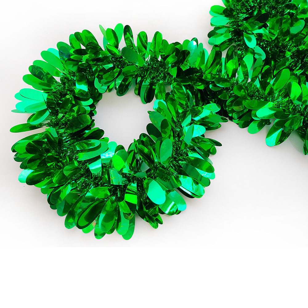 Navidad decoración colorida gota de agua tira de color fiesta de cumpleaños boda escena escalera barandilla decoración arreglo lana tira