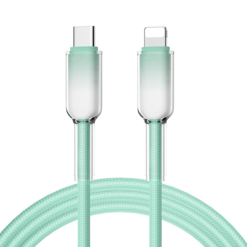 Apple/Huawei/高速充電データケーブル充電ケーブルに適した双頭タイプCアイスクリスタル編組ケーブルグラデーションデータケーブル|undefined