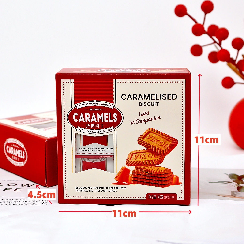 Weikouai Caramel Biscuits Wedding Engagement Baby First Birthday Souvenir Biscuits Greedy Snacks Casual Gift Box