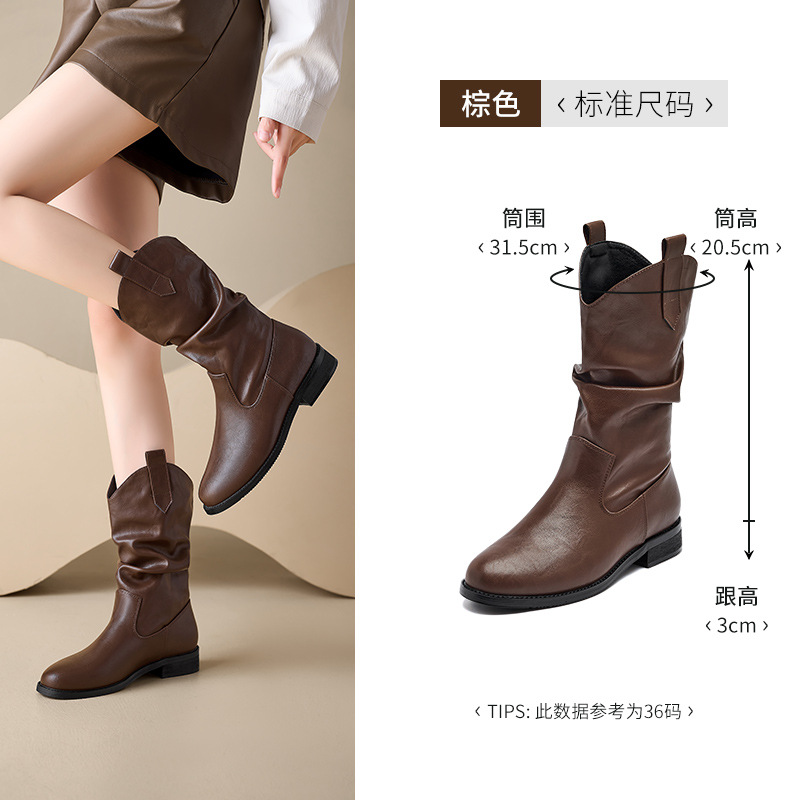 Augusto Lion Black Martin botas para mujeres 2026 nuevo invierno Maillard West botas vaqueras botas cortas botas caballero