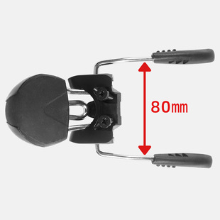 Ski double plate holder accessories anti-slip device snow climbing snow rake remover snow hook rack strap front and rear rack