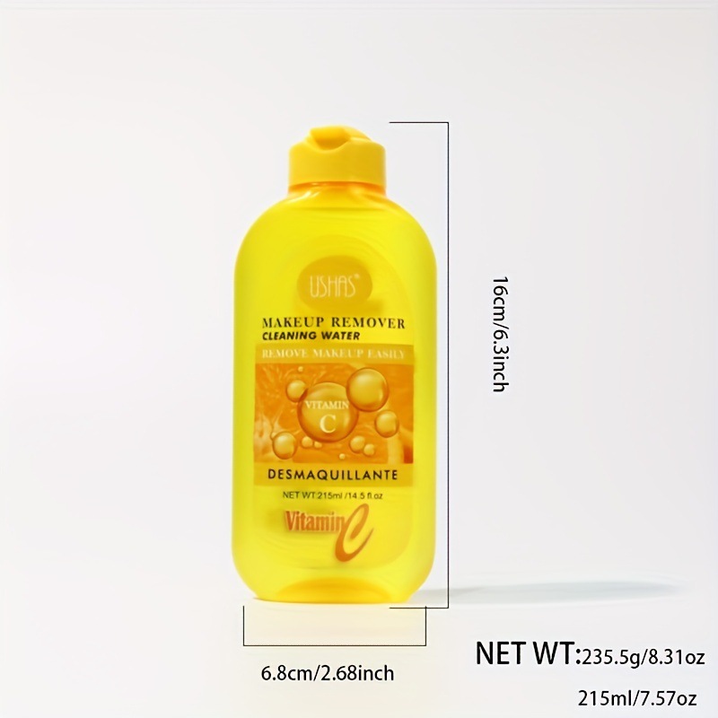 USHAS transfronterizo exclusivamente para productos, desmaquillador, limpiador, hidratante, hidratante, suave y no irritante 215ML