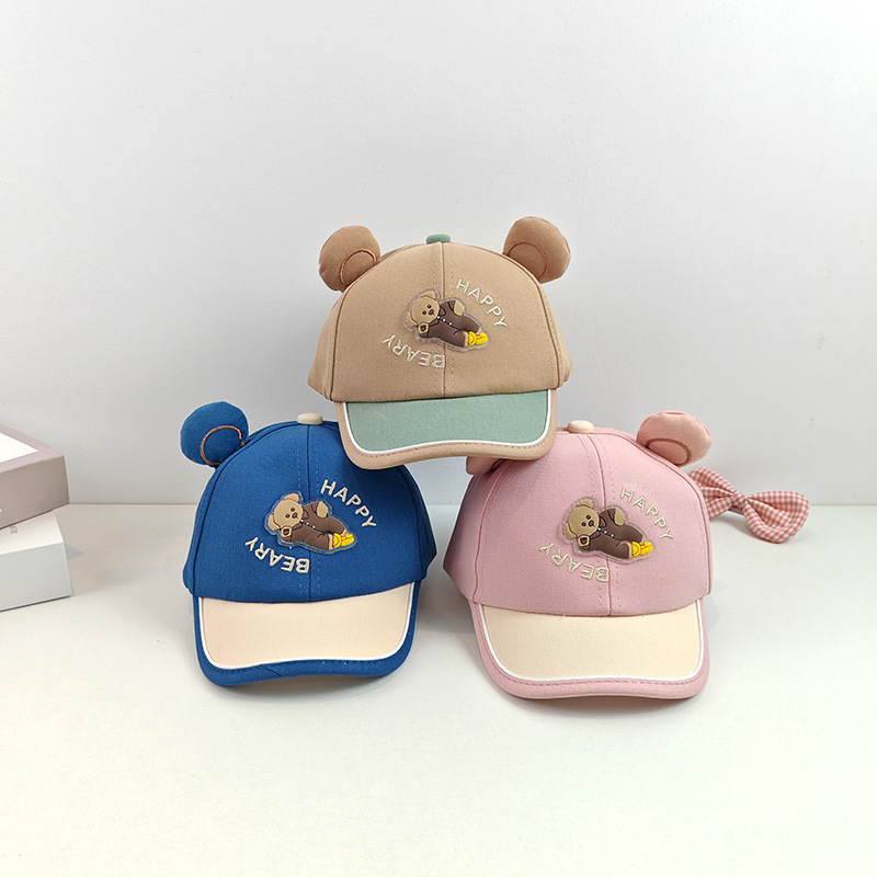 Sombreros para bebés lindos sombreros de dibujos animados primavera y otoño sombreros de béisbol para bebés sombreros de sol de verano para niños