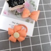 Cotton bow tie, children's hairgrip with bow, hair accessory, hair rope, hairpins, set, wide color palette, flowered