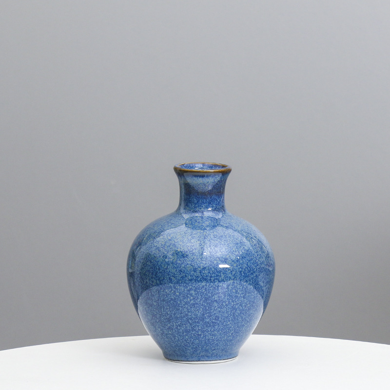 Florero de cerámica decoración hogar escritorio flor arreglo artesanía simple sala de estar creativa flor Ware venta al por mayor y exportación