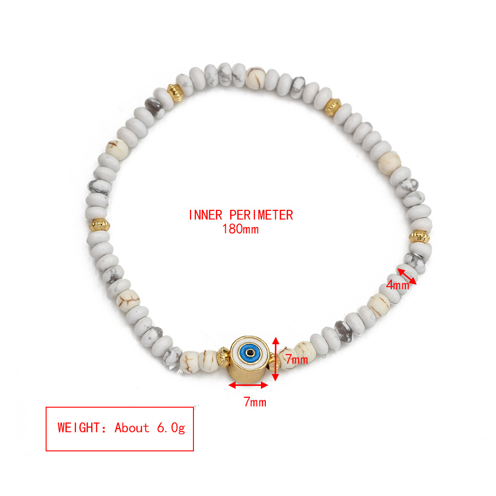 Fashion Eye Copper Beaded Bracelets 1 Piece