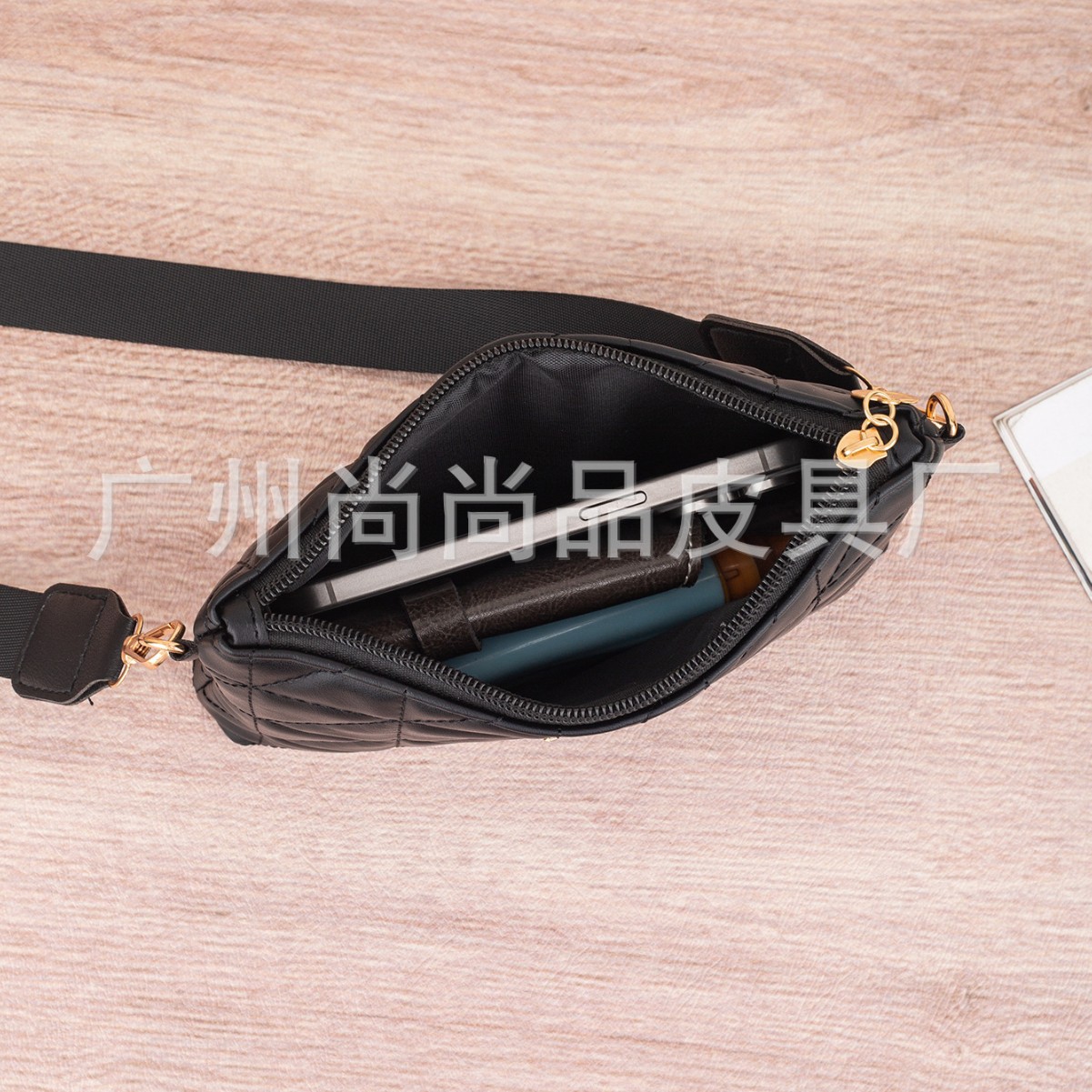 Mini Bolso Bandolera para Celular de PU con Cierre de Cremallera y Bordado para Uso Diario image 4