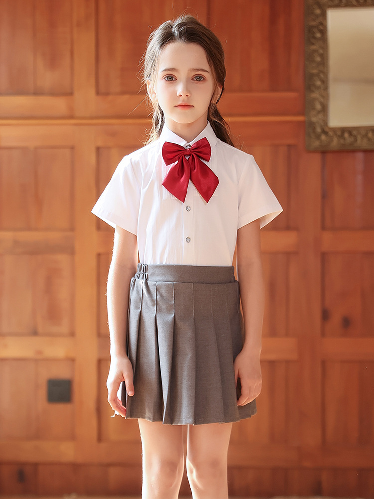 Trajes de interpretación de coro de verano para niños, trajes de tirantes de estilo británico para escuelas primarias y secundarias, uniformes de jardín de infantes, uniformes de clase de graduación
