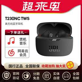 JBL T230NC TWS无线蓝牙耳机入耳式降噪运动防水运动音乐耳塞适用