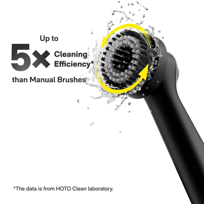 Cross-Border Cordless Rotating Cleaning Brush Electric Rechargeable Cleaning Brush Ipx7 Waterproof Bathroom Brush Replaceable Brush Head