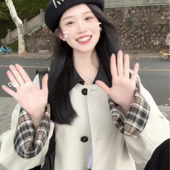 白色短款风衣外套女2025秋季新款小个子休闲高级感外套日系韩系新