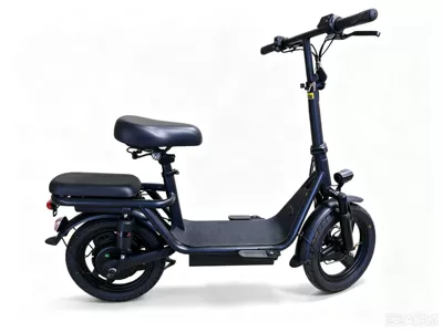 Cross-border foldable electric scooter with long range, portable shock-absorbing scooter for urban commuting (Qatlanan elektrik skuterlər) - bare-bike-with-saddle