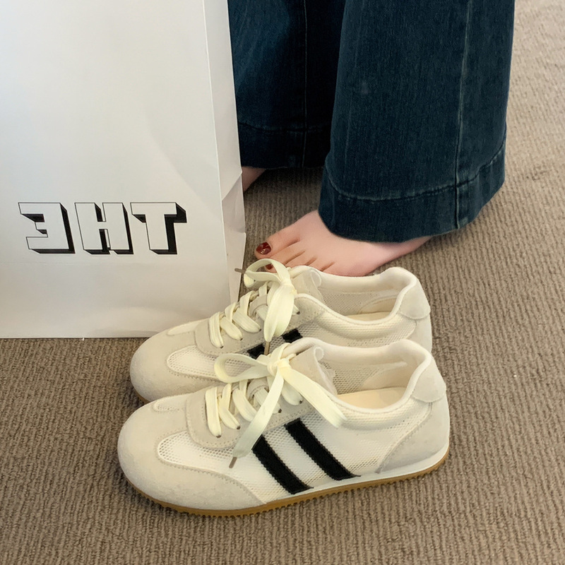 粉色阿甘鞋女鞋子2025新款爆款春秋季平底德训鞋百搭运动休闲板鞋|undefined
