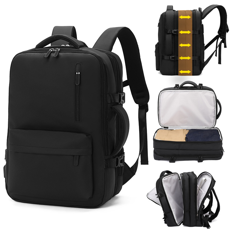 Mochila de negocios Jianglida, mochila para ordenador de 16 pulgadas para hombre, mochila de viaje transpirable de tela Oxford de gran capacidad
