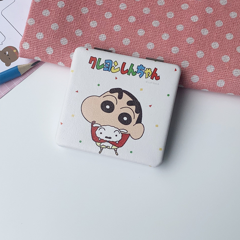 Crayón pequeño nuevo espejo de fábrica directamente para portátil plegable espejo de maquillaje estudiantes de mano comedor lindos bolsos nuevos