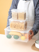 透明可視多規格收納盒水果蔬菜密封盒4個規格扣扣壓式盒子可疊加