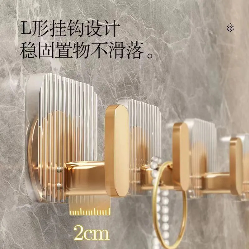 亚克力挂钩免打孔粘钩强力承重粘胶卫生间浴室门后无痕挂衣钩批发