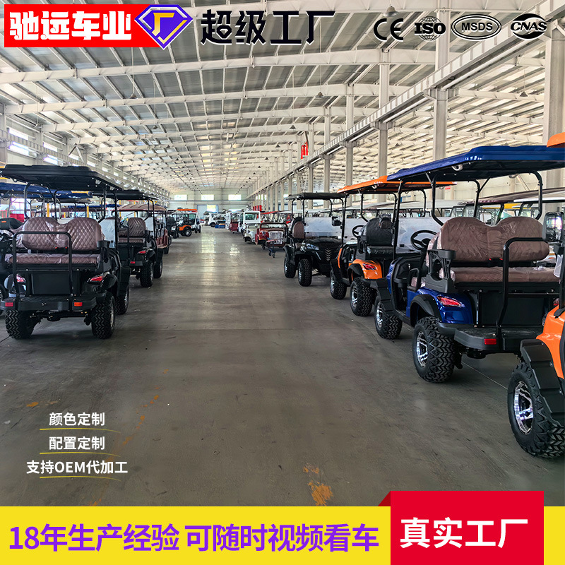 Carritos de golf eléctricos, atracciones turísticas, propiedades inmobiliarias, carritos de ropa para recepción de hoteles, vehículos de cuatro ruedas para ocio y turismo.