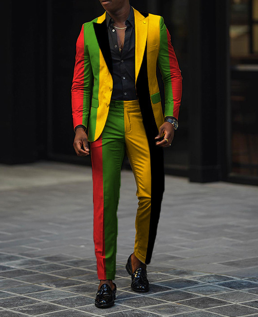 Abbigliamento da uomo, abbigliamento formale da uomo, di alta qualità, coordinato di colori, autunno 2024, abito a due pezzi, sottile e comodo, WL008+MR7_voghion.com