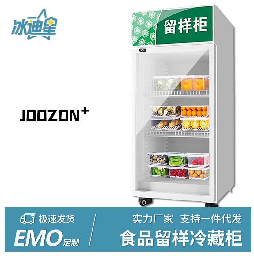 幼儿园食品留样柜食堂饭菜留样冰箱水果冷藏展示柜蔬菜保鲜柜