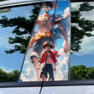 Body sticker: Nezha 2 clown decorative sticker car - luffy-5-1-pair-of-main-and-co-pilot