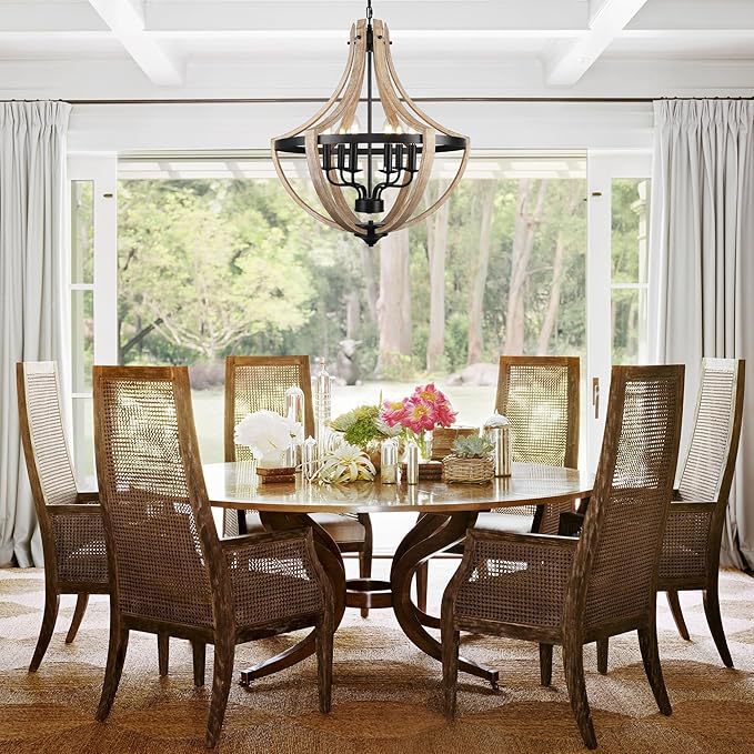 American Country Wood Art Chandelier Home Living Room Dining Room Bedroom Corridor Hallway Kitchen Island Creative Vintage Lamps Atmosphere