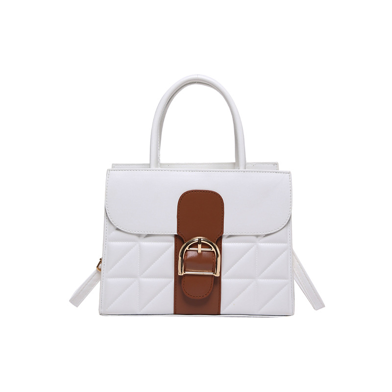 Bolso de hombro de moda atmósfera de textura bolso de mano de cinturón de diseño elegante 2024 bolso cuadrado simple bolso de mujer