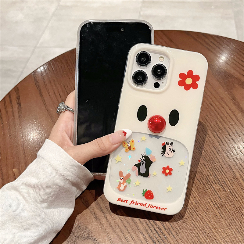 Funda para teléfono móvil iphone16ProMax 14 Apple 15 tridimensional 13 femenino 16