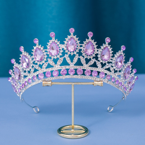 Tuanming European and American bridal crown tiara AliExpress best-selling hair crown accessories dinner dress princess style hair accessories