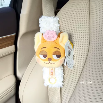 Nick Bouquet Car Seatbelt Sürətlər qutusu və əl tormozu başlıqları - shoulder-pads-white-plush-officially-licensed-nick-coin-purse-single