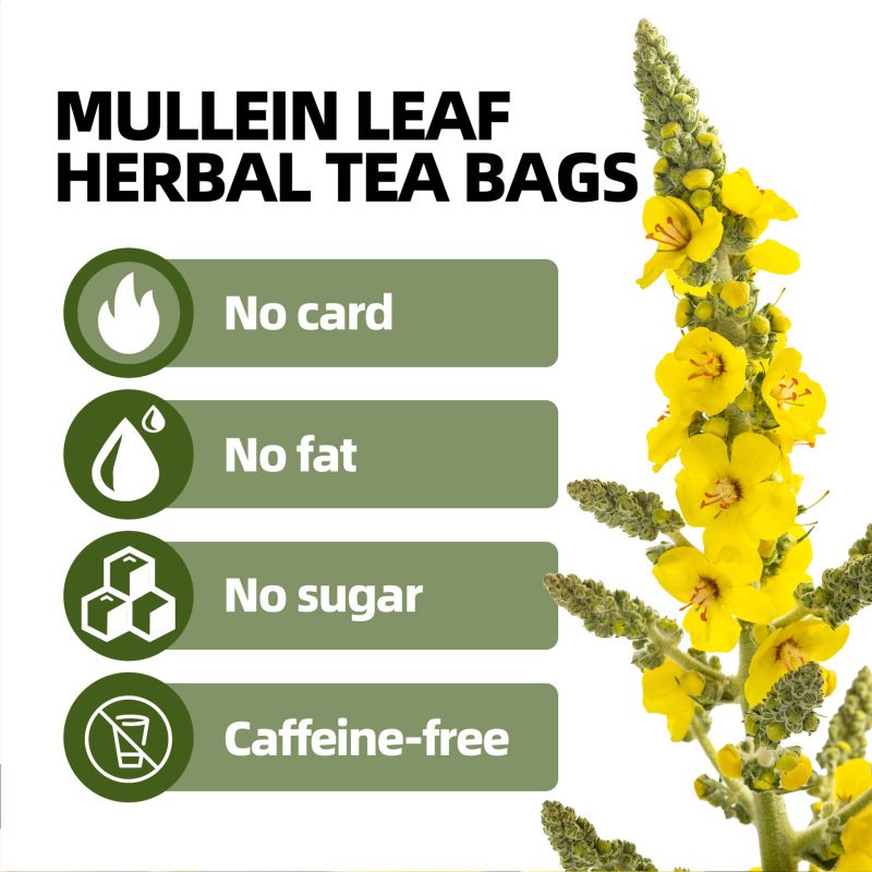 外贸跨境 Mullein Leaf Lung Tea bags 肺部清洁护理毛蕊花叶茶|undefined