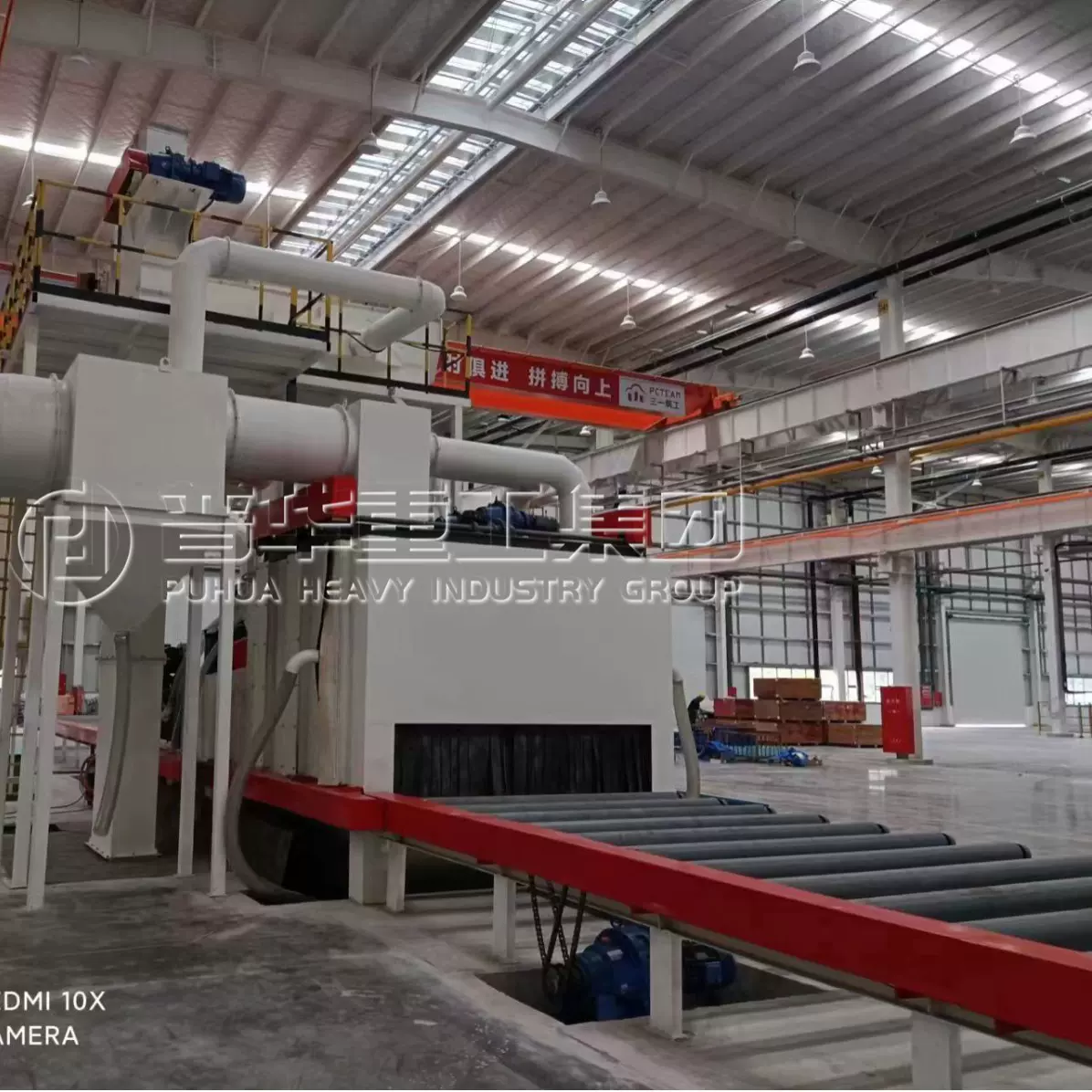 除锈钢结构钢板清理机Q6910通过式抛丸机金属铸造喷砂全自动