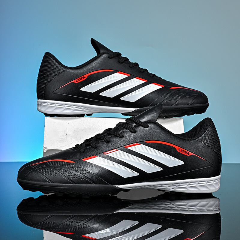 Tenis de Fútbol de Caña Baja para Entrenamiento Tacos Largos y TF Suela TPU y Gamuza Ligero image 14