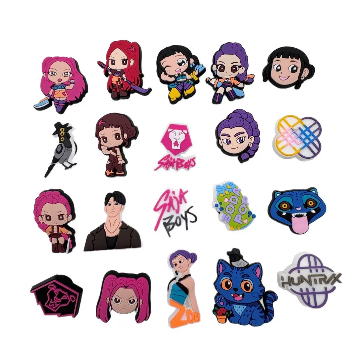 爆款猎魔女团洞洞鞋diy配件鞋扣PVC软胶鞋花园鞋装饰扣洞洞鞋鞋花