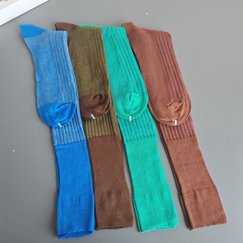 Men's Business Socks from Foreign Trade Factory, Direct Sales from Manufacturer, Mercerized Cotton Men's Socks, Gentleman Socks, Seamless Ribbed Double-Needle Knee-High Socks Men's Business Socks from Foreign Trade Factory, Direct Sales from Manufacturer, Mercerized Cotton Men's Socks, Gentleman Socks, Seamless Ribbed Double-Needle Knee-High Socks