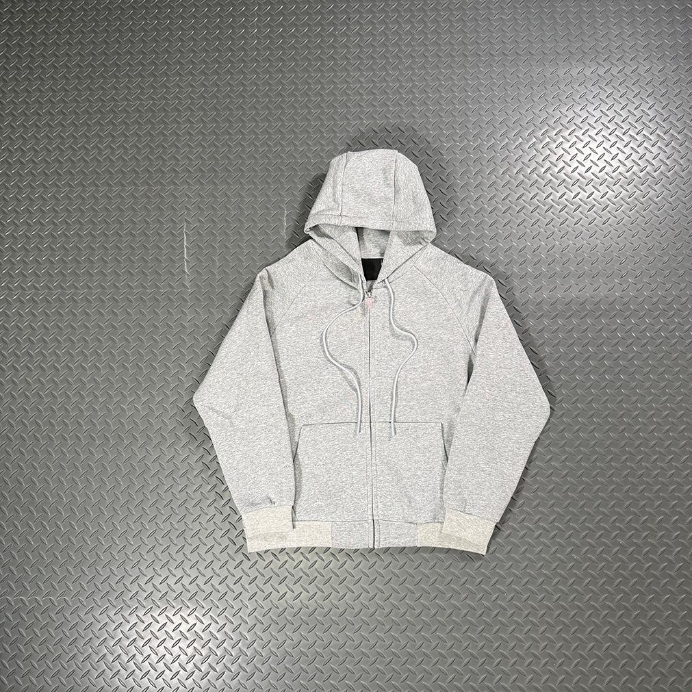 Synaworld Zip Hoodie Jacket Embossed Grey