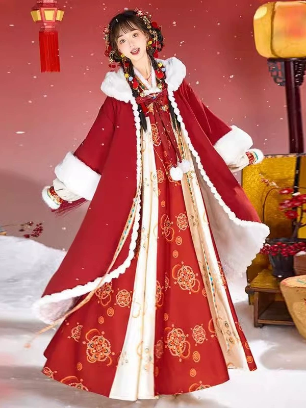 Оригинальный костюм для взрослых [Кои] Плащ женский осенний и зимний новогодний костюм